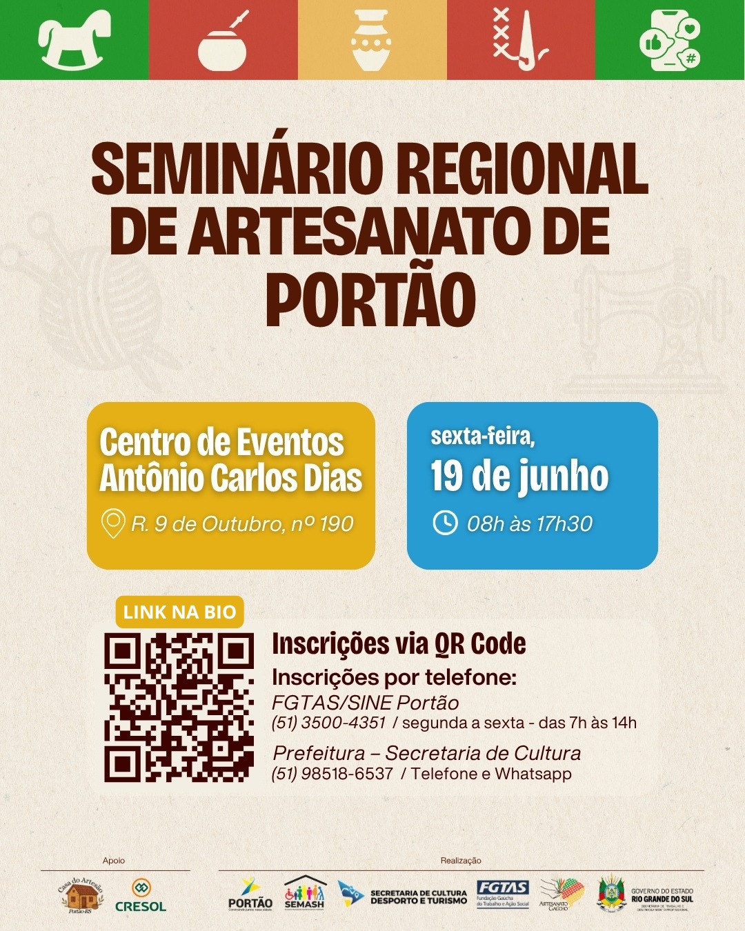 Postagem feita no Instagram da Prefeitura