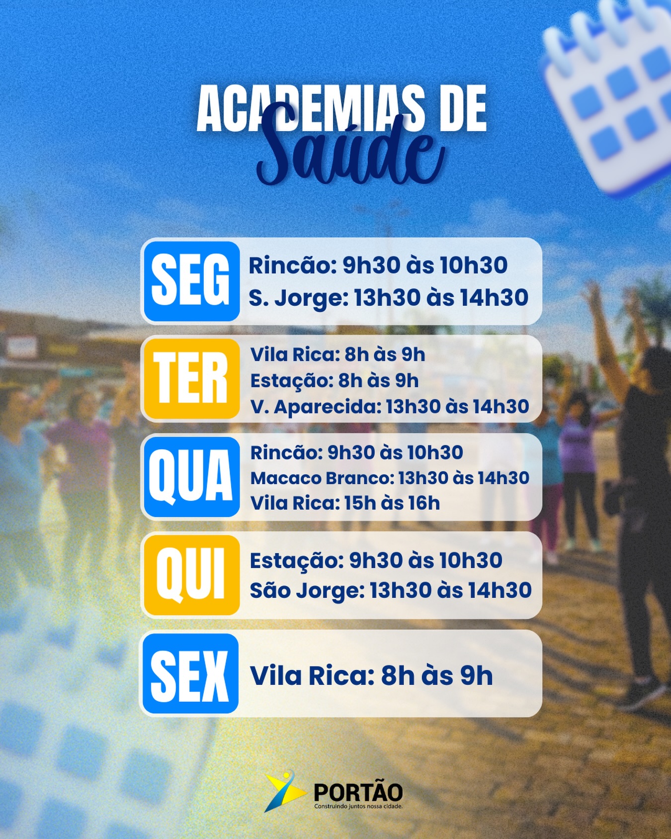 Postagem feita no Instagram da Prefeitura