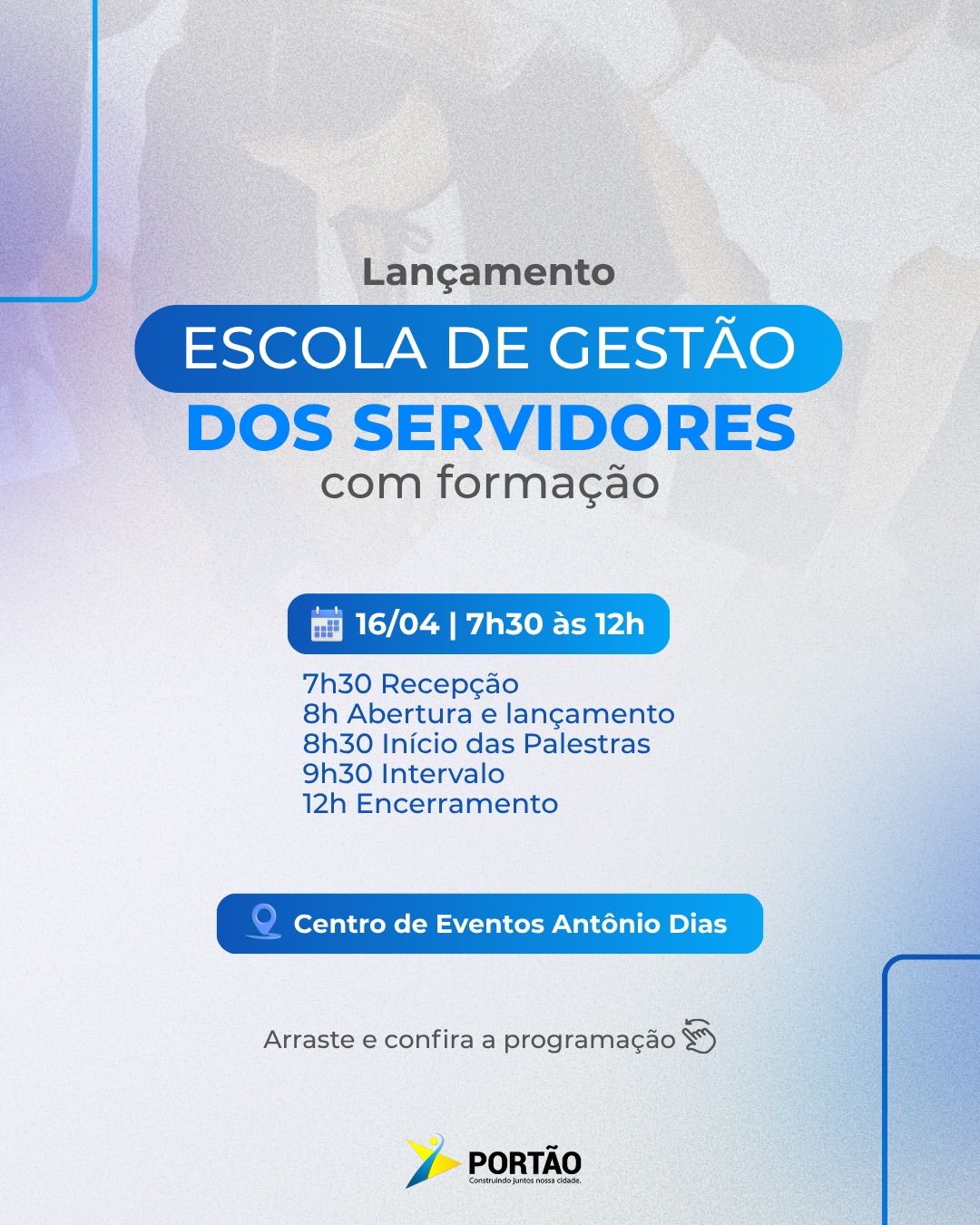 Postagem feita no Instagram da Prefeitura