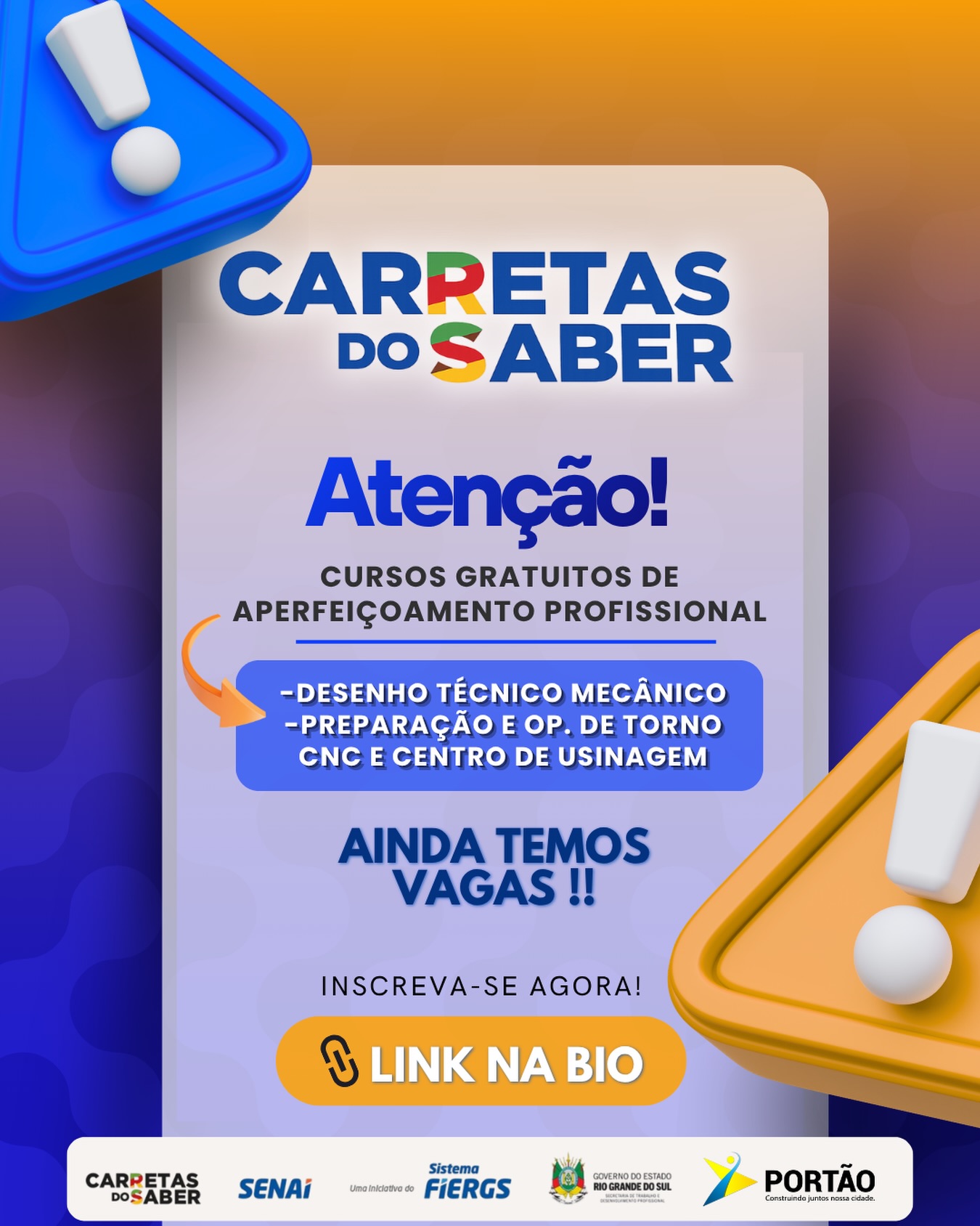 Postagem feita no Instagram da Prefeitura