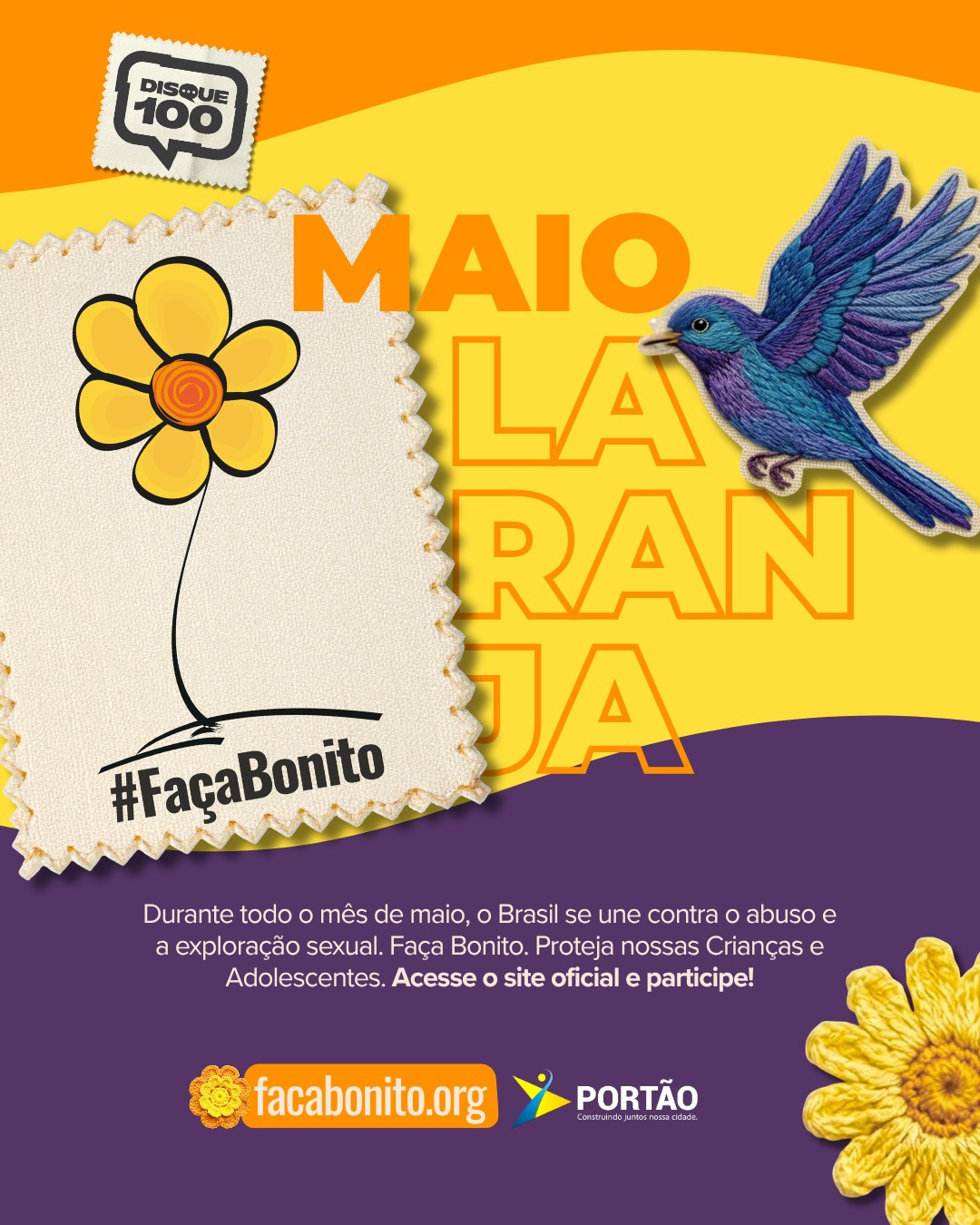 Postagem feita no Instagram da Prefeitura