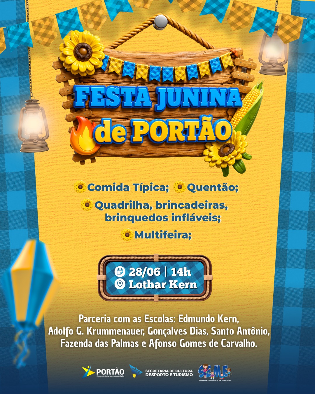 Postagem feita no Instagram da Prefeitura