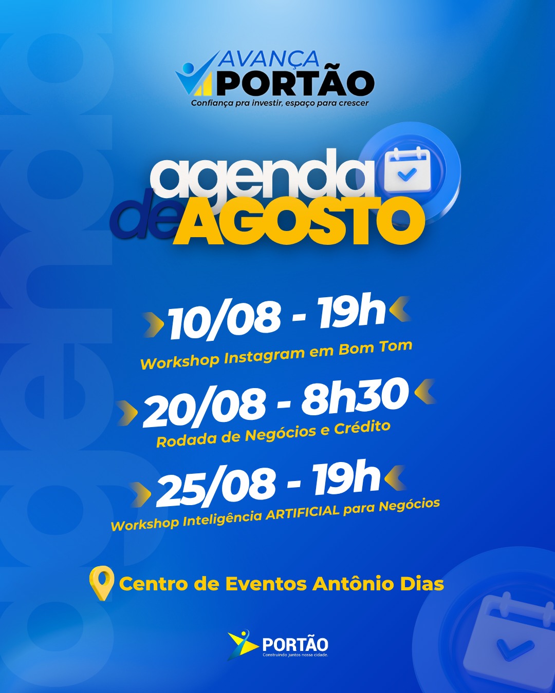 Postagem feita no Instagram da Prefeitura