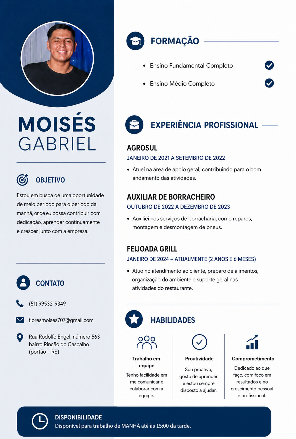 Moisés Gabriel flores homem 
