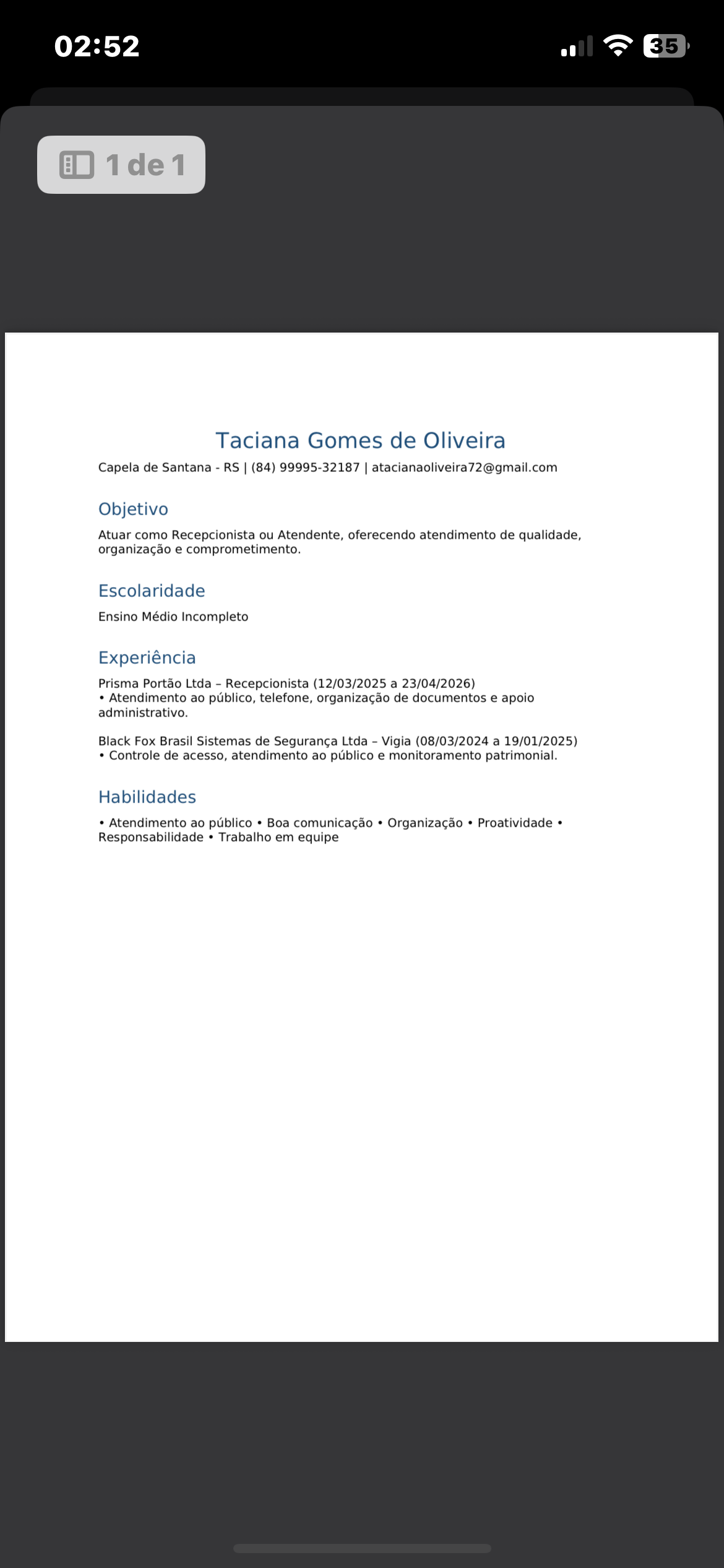 Taciana Gomes de Oliveira 